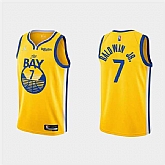 Golden State Warriors #7 Patrick Baldwin Jr. 2022 Yellow Stitched Basketball Jersey Dzhi,baseball caps,new era cap wholesale,wholesale hats